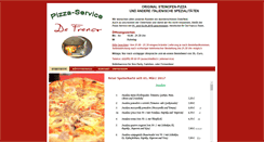Desktop Screenshot of dafranco-pizza.de