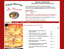 Tablet Screenshot of dafranco-pizza.de